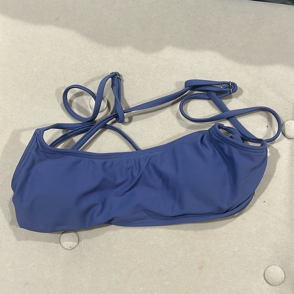 purple bathing suit top adjustable straps with double band - Picture 1 of 3